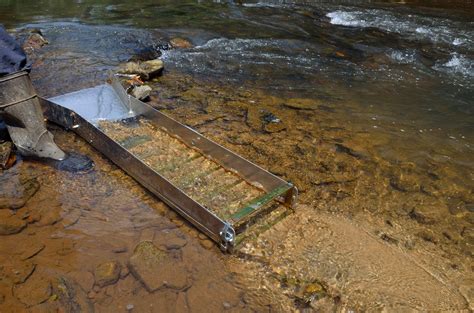 corrugated metal angled sluice box|gold sluice box.